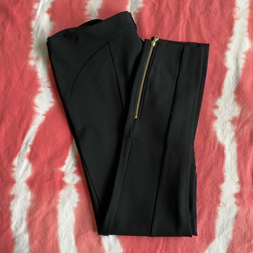 Skinny, zip ankle dress pants